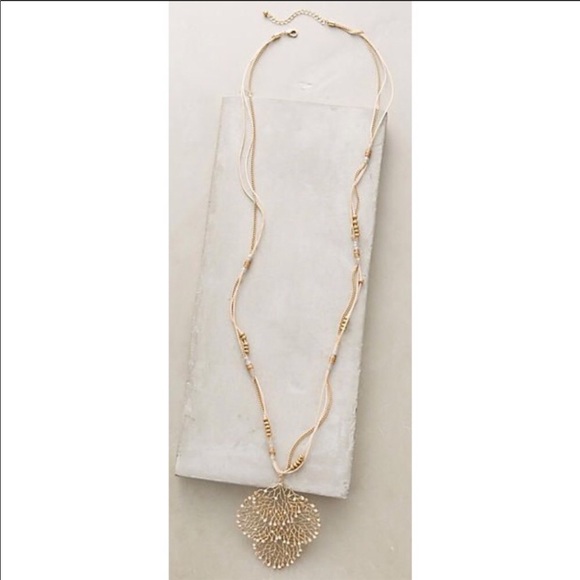 Anthropologie Jewelry - ANTHROPOLOGIE Bahia Gold Pendant Necklace